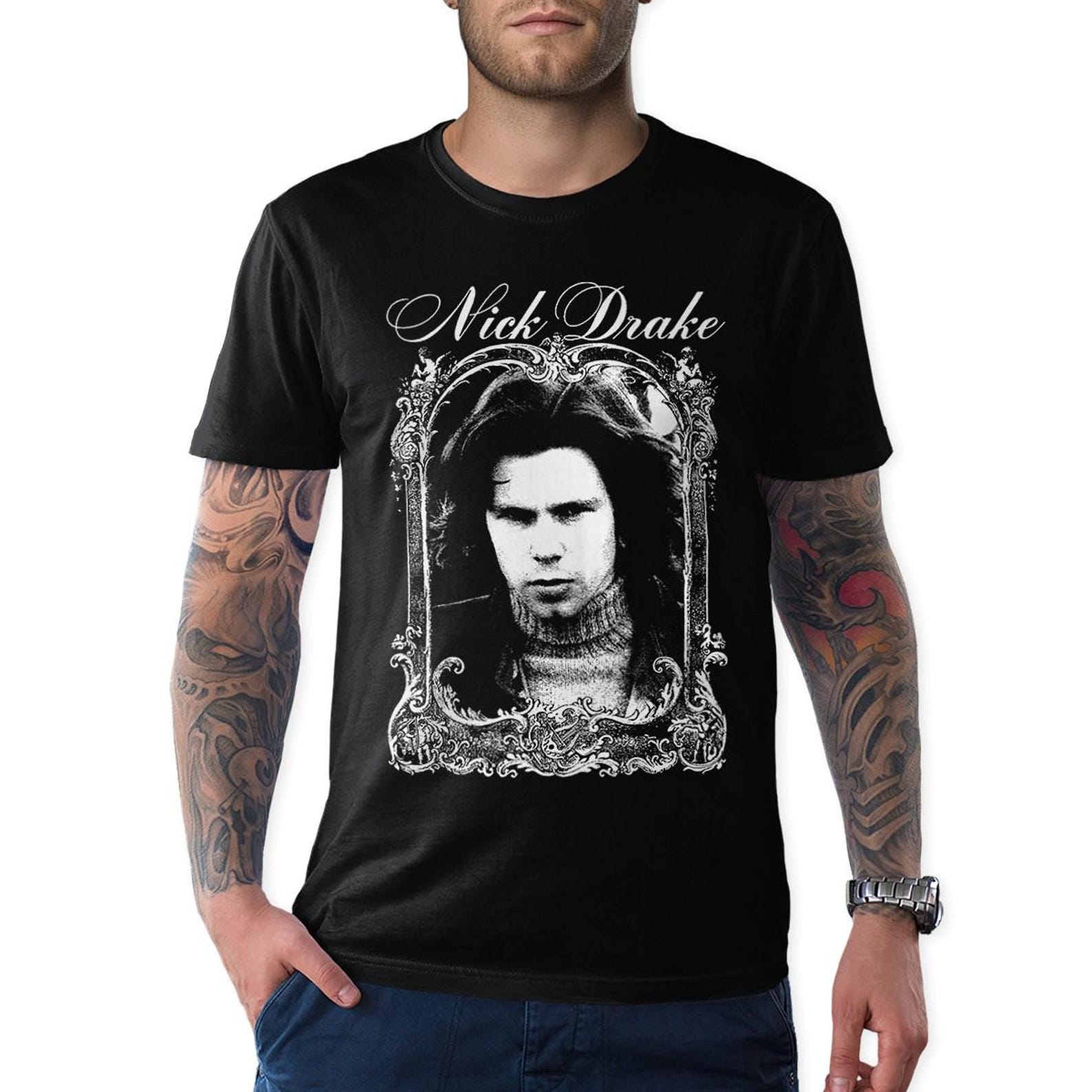 Nick Drake Vintage T-Shirt, Men s and Women s Sizes (MSC-732551) 4XL