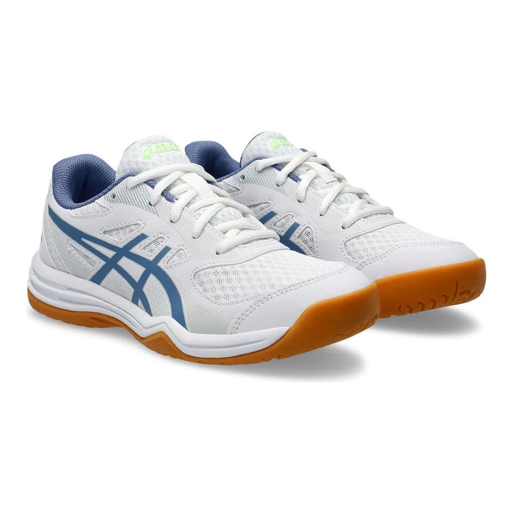 ASICS Upcourt 5 GS White Denim Blue Breathable Mesh Kids Training Sneakers 1074A039-105