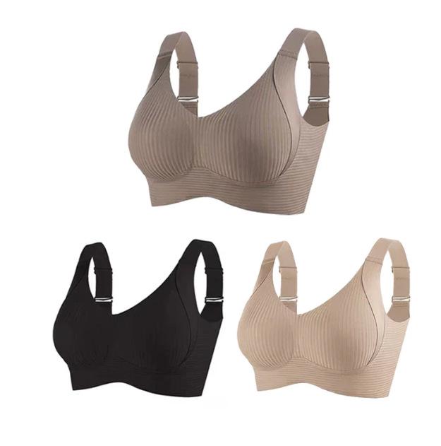 Plus Size Seamless Full Cup Bra: Anti-Sagging, Slimming, Reduces Side Fat for Large Busts