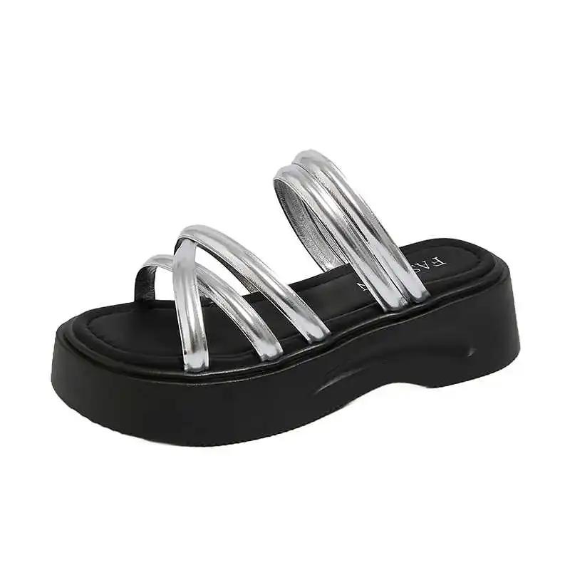 Fashion Round Foot Super Lightweight Sandals On The Post Sneakers Slippers Shoes Women's Sabdalia Sports Cheaper Stylish Lux
