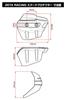 ZETA Racing G6030 Armor chránič rukou, Scud chránič, šedý, připevňuje se k chrániči rukou Armor