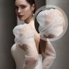 Seethrough Arm Sleeves Sheer Gloves For Bride Wedding Gowns And Formal Occasion Shoulder Length Gloves for Banquets