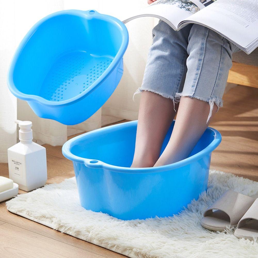 Exfoliating Pedicure Foot Soaking Bathtub Solid Soaking Foot Bucket  for Men and Women