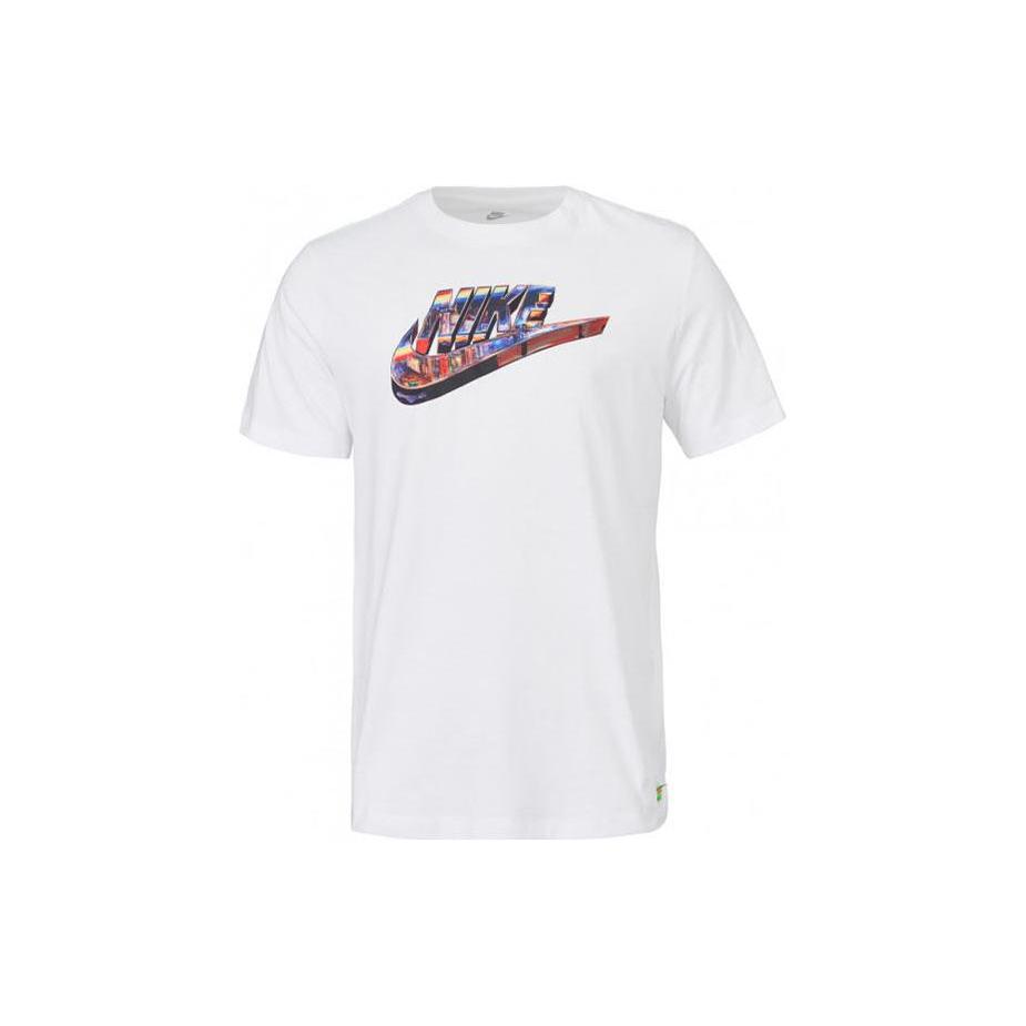Nike T Shirts Men's White Crew Neck Thin Straight Fit DJ1369-100