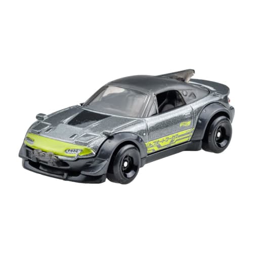Hot Wheels Basisauto Mazda MX-5 Miata Fahrzeug Spielzeug Miniauto ab 3 Jahren, Grau, JFN41