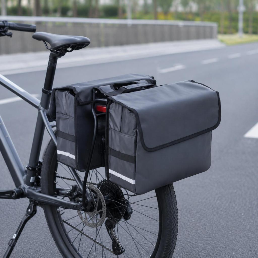 Sacoche arrière pour vélo résistante à l'abrasion pour le cyclisme quotidien, les courses en ville