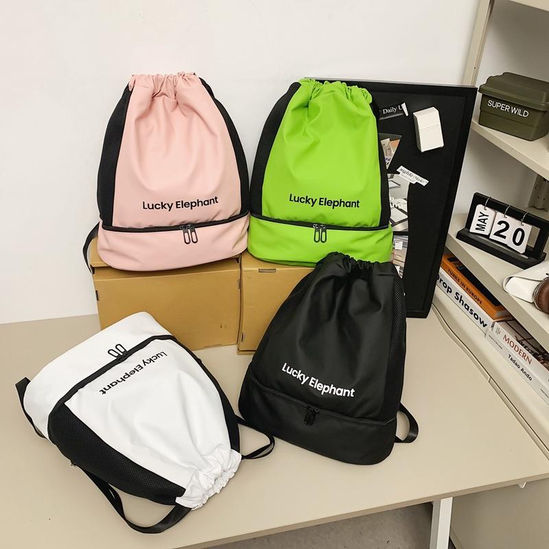 Dry and Wet Separate Gym Bag Women's Separation Shoes Bags Sports Swimming Yoga Bag Outdoor Lightweight Backpack