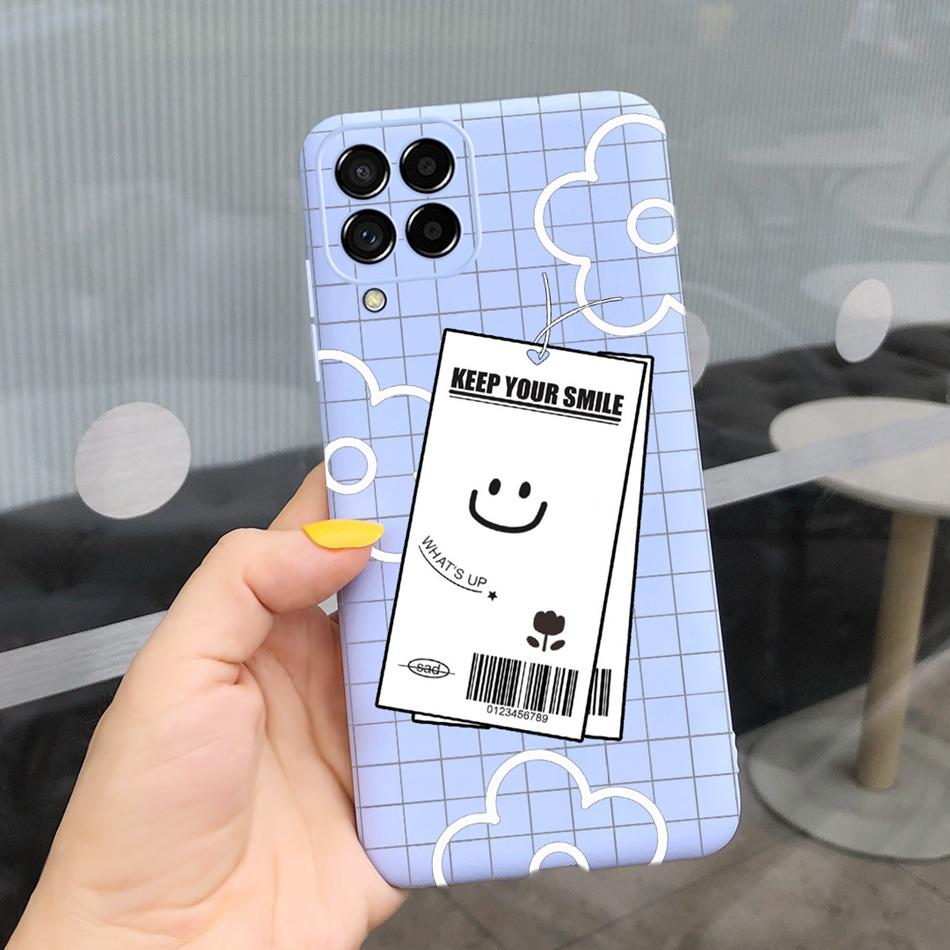 For Samsung Galaxy M53 Phone Case Fashion Cute Pattern Macaroon Silicone Soft Cases For Samsung M53 M33 M22 4G 5G Back Cover