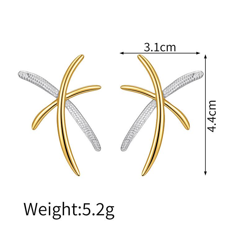 Геометрические сережки-гвоздики из нержавеющей стали с цветовыми блоками: Универсальный художественный дизайн