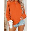 Neck 17 Colors Pullover Crew Sweatshirt Casual Long Sleeve Sweatshirt For Fall Winter Womens Clothing