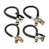 Car Tire Inflatable Pump Extension Tube Adapter Air Inflator Hose Twist Tyre Air Connection Locking Air Chuck