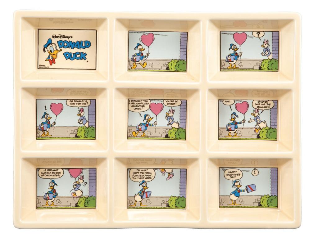 Sun Art Disney Donald Duck Original Comic Book Style SAN2309 9-compartment Plate,
