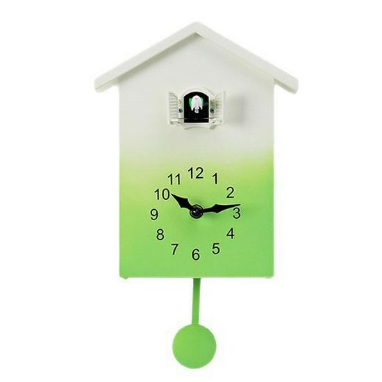 Nordic Style Cuckoo Wall Clock with Hourly Bird Time Announcement - Model T62.