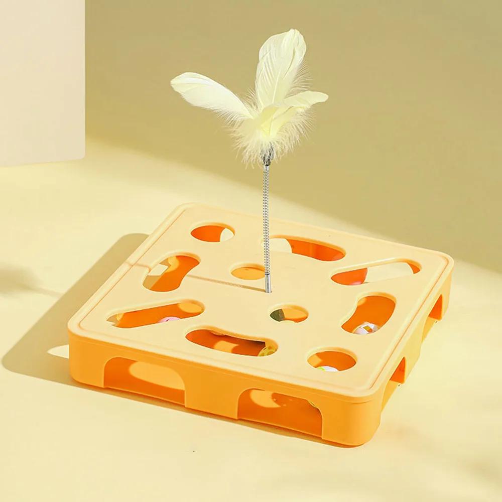 Cat Toy for Self-Entertainment; Cheerful Puzzle Ball To Drain Energy; Cat Spinner Pet Toy.