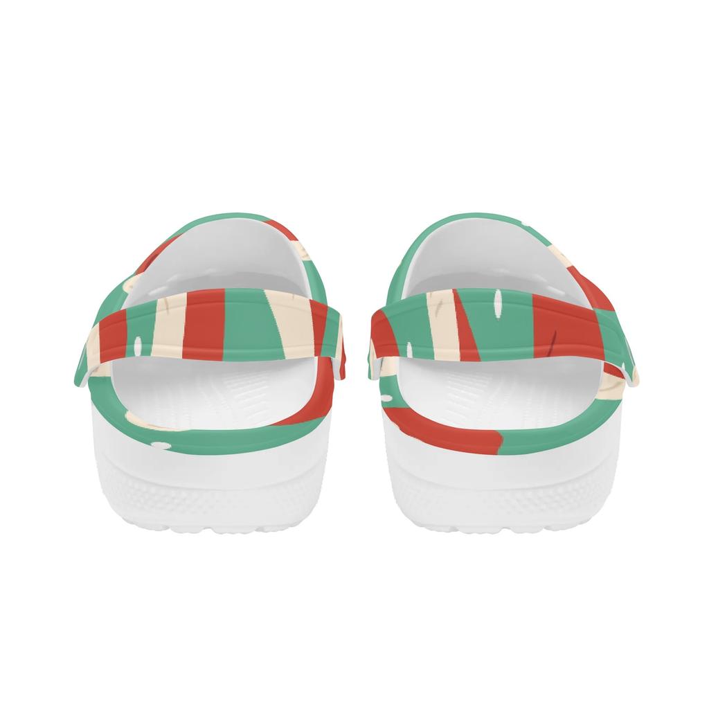 Unisex Vacation Printed EVA Water Clogs Soft Comfort Soft Slip On Water Friendly Shower Pool Beach Bathroom Daily Shoes Soft Fit