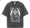 Washed Tee Anime DEATH NOTE Yagami Light MisaMisa T-shirt Men Women Washed Cotton Tshirts Harajuku Male Vintage Trendy T 4299