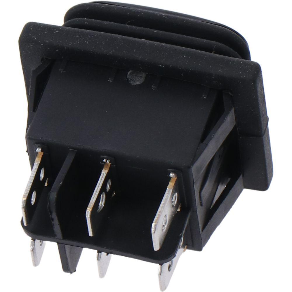 Toggle Switch 6 Pin 3 Position Reverse Switch AC 110V-220V DC 12V 10A Waterproof Control Motor Momentary Polarity (ON)-Off-(ON)