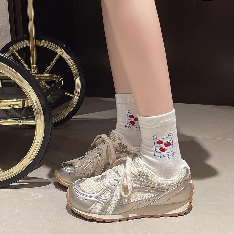 Chaussures plateforme dad pour femmes 2025 été nouvelles ballerines chaussures de sport décontractées à semelle souple chaussures Dexun chaussures Forrest Gump