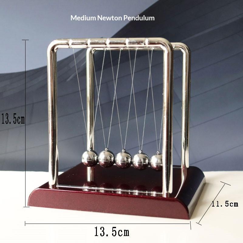 Newton Cradle Balance Ball 5 Physical Swinging Magnetic Balls Newton Pendulum for Educational Science Office Desk S