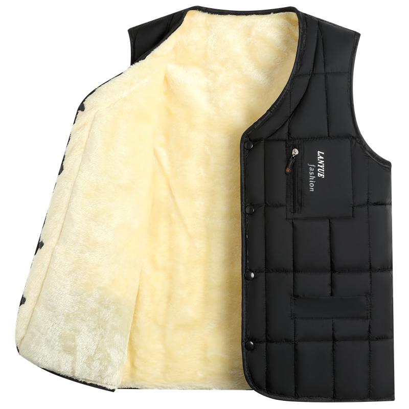 Men’s Cotton-Padded Winter Jacket for Middle-Aged and Elderly: Thick, Warm, Velvet-Lined for Dad and Grandpa