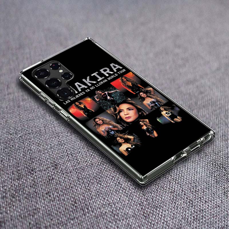 S-Shakira Singer Phone Case For Samsung Galaxy S24 S23 S21 S20 FE S22 S26 Ultra S25 Edge S10 Plus Cover Clear TPU Capa Shell Coq