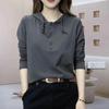 Women's Autumn Slimming Hooded Pullover T-shirt