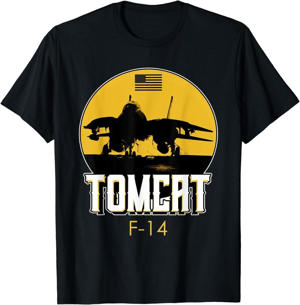 New Limited Sunset F-14 Tomcat Fighter Jet T-Shirt Tops Tee