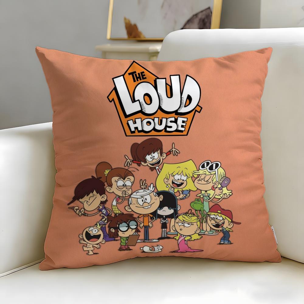 Husa de pernă populară de desene animate The Loud House – Moale și Ușor de Spălat – Versatilă pentru Canapea, Pat, Călătorie și Birou
