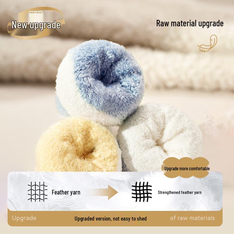 Nido Bear Kids Winter Warm Coral Fleece Mid-Calf Socks -1