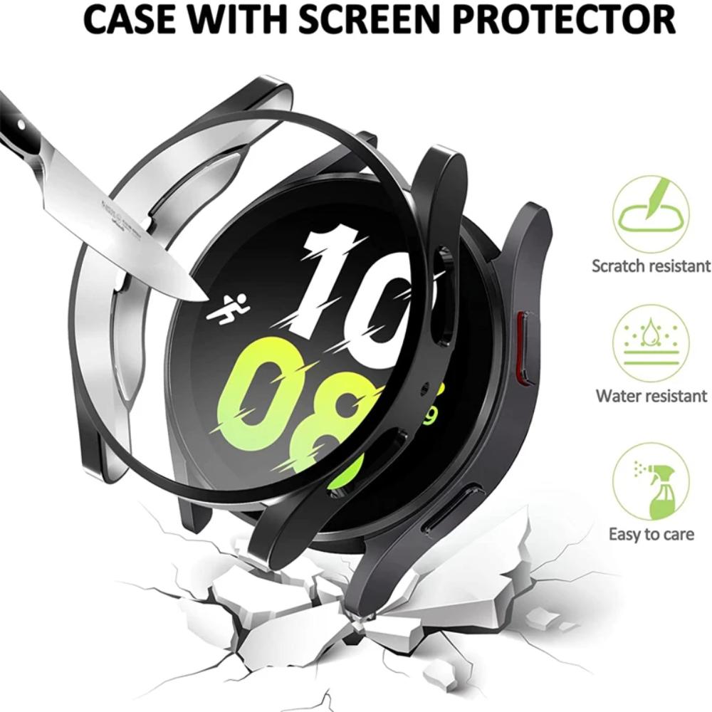 Silicone Strap+TPU Case for Samsung Galaxy Watch 5 44mm 40mm/4 44mm 40mm Sport Wristband for Samsung Watch 5/4 Protective Shell