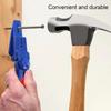 A Plastic Safety Finger Protector And Joint Clamp for Securing Fingers, Designed for Striking Easily Displaced Nails And Screws