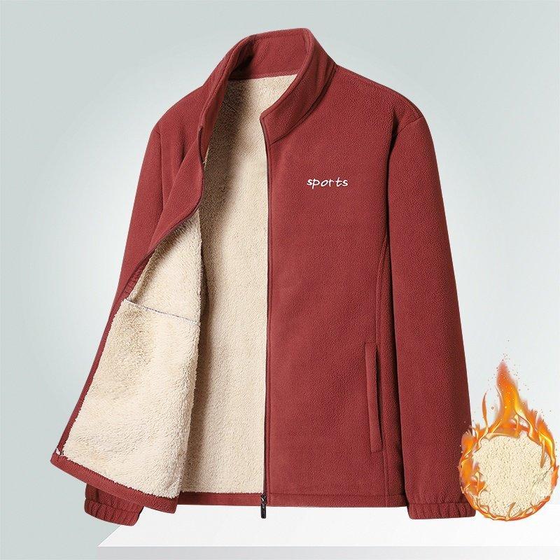 Herren Frühling und Herbst Einlagige Winddichte Leichte Freizeitjacke Reißverschluss Stehkragenjacke Bürojacke