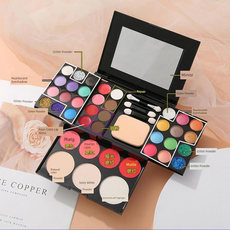 39-Color Makeup Palette for Stage Performance, Multi-Purpose Eyeshadow Set, Complete Beauty Kit Recommended by Makeup Artists