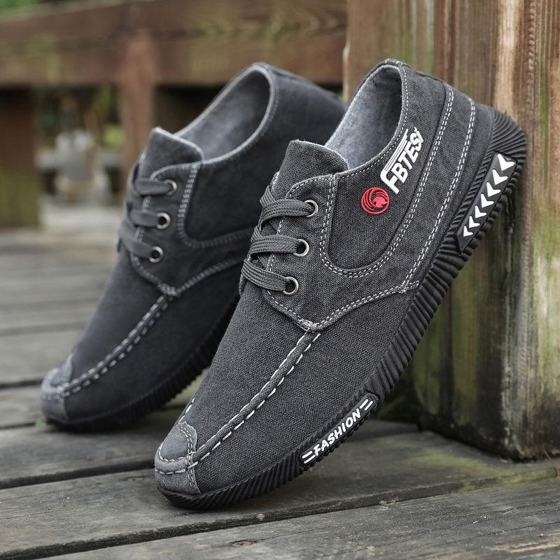 Spring Casual Men's Clearance Canvas Shoes Trend Old Beijing Cloth Shoes Korean Style Breathable Shoes