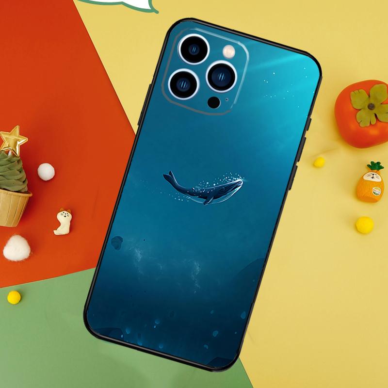 Ocean Whale Shark Swimming Phone Case For iPhone 17 Pro Max 16 15 14 13 12 11 Pro Max Plus 12 13 Mini 16e 17 Air Cover