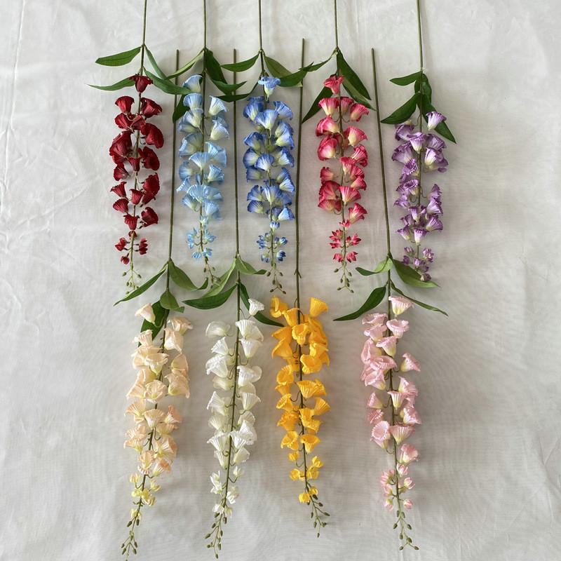 Flowers Abutilon 90cm Wedding Home Decoration Photo Props Display Gift