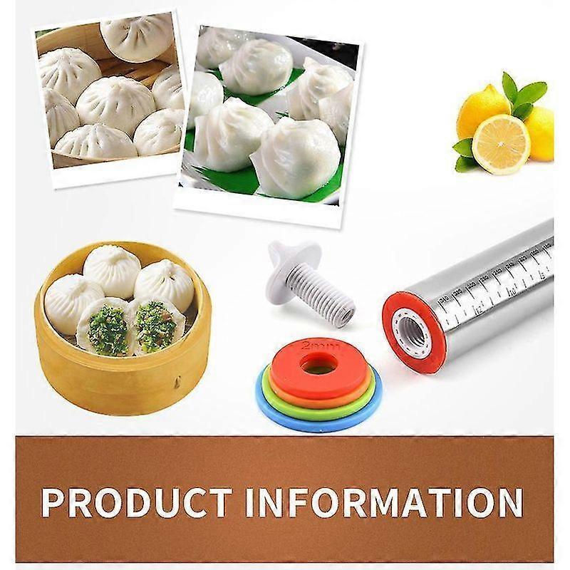 Lebanghui Rolling Pin - Stainless Steel Rolling Pin 17 Inch Adjustable Rolling Pins