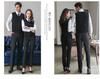 Unisex V-neck Wool Sweater Vest for Spring/Autumn Business Wear