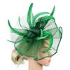 Stylish Top Hat Headband Formal Dress Bridal Mesh Cap Fashion Wedding Feather Hat Headband  Party