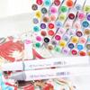 60-Color Double-Ended Alcohol & Oil-Based Marker Set