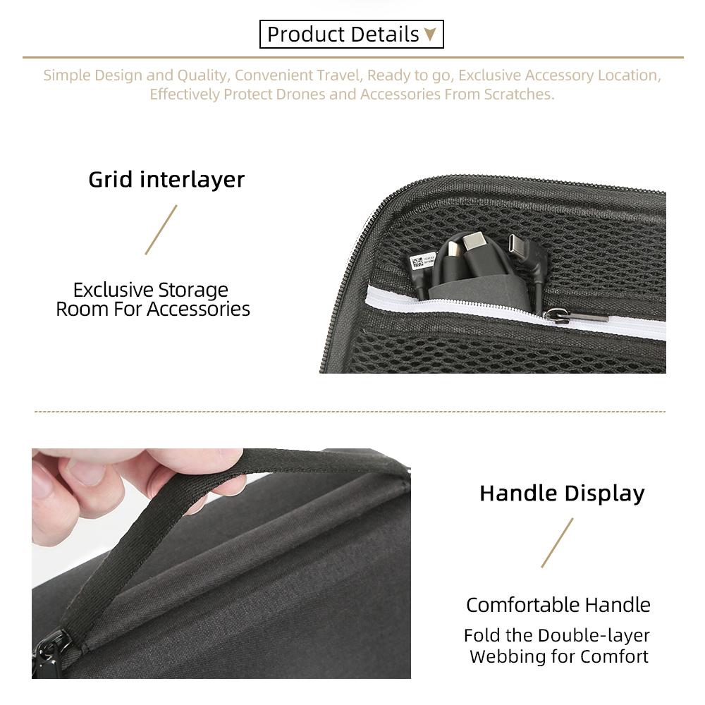 For DJI Osmo Mobile 7 Pro Mobile 7 Smartphone Gimbal Stabilizer Storage Case EVA Portable Carry Bag