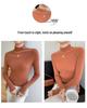 New Women's Slim Fit Cashmere Knit Half-High Neck Sweater for Autumn and Winter