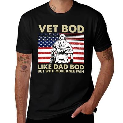 Vet Bod Like Dad Bod But With More Knee Pain Tshirt Holiday Lightweight Tshirt
