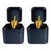Out of the Box Pop-up Middle Finger Gift Box Creative Desk Home Decor Gifts Middle Finger Novelty Christmas Funny Prank Gift