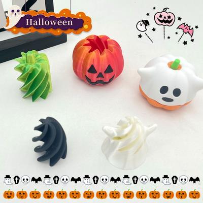 3D-gedruckter Kürbis 3D-gedruckte Geisterdeko Ornament Büro Schreibtisch Zubehör Halloween Party Dekoration Heimdeko