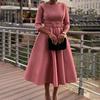 Elegant Ruffle Long Sleeve Top & Wide Leg Pants Set for Women