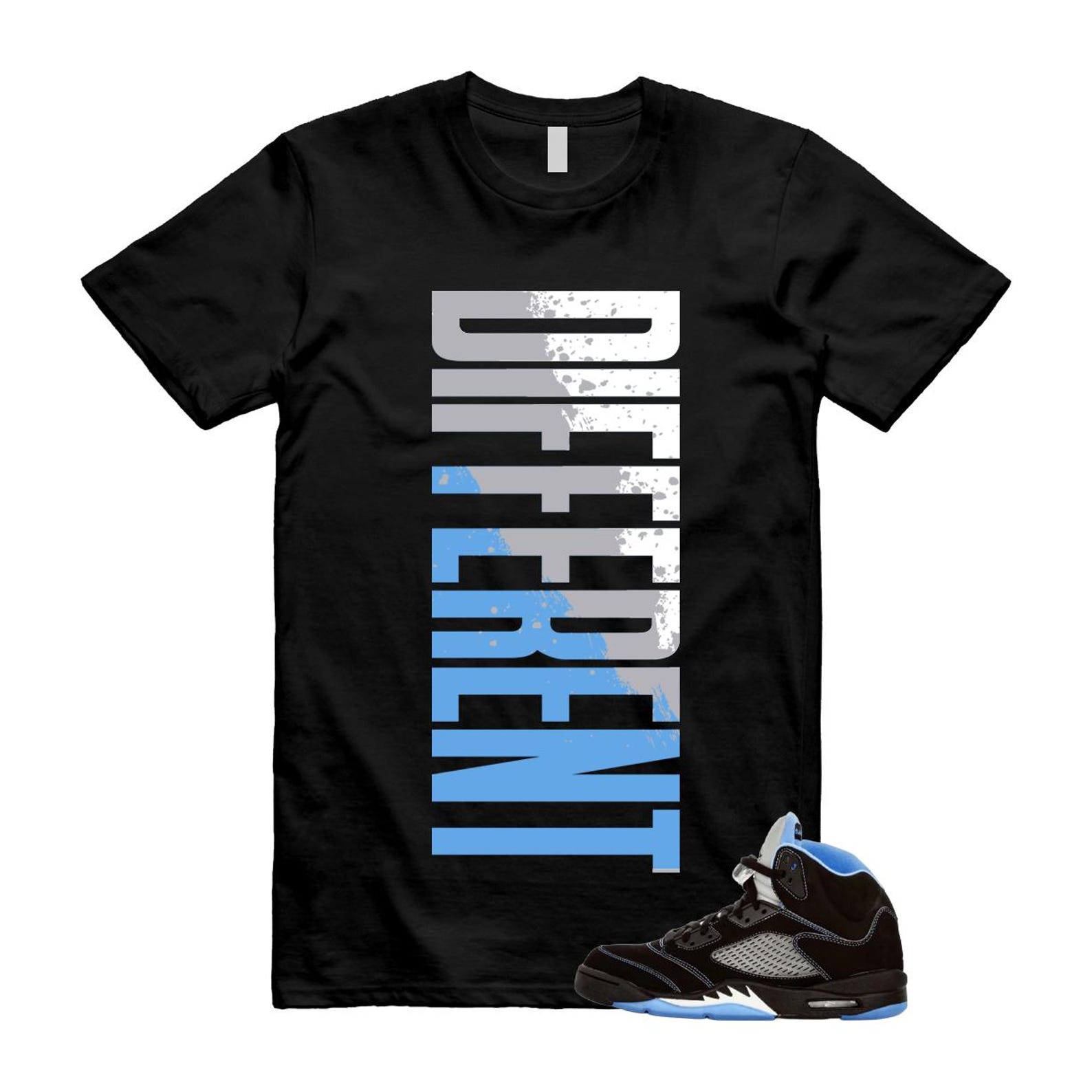 5 Black University Blue White 2026 T Shirt Match DFRNT L