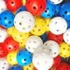 12 Pack Multicolor Plastic Golf Training Balls Airflow Hollow Diameter 1.65 Inch Golf Balls for Driving Range Swing Practice New
