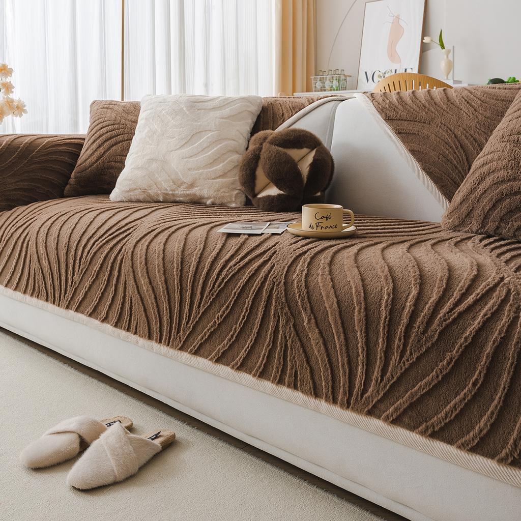 Winter Plush Sofa Cushion Non-Slip Sofa Seat Cushion Advanced Sense  New Sofa Cover Sofa Cover Cover Cloth Towel