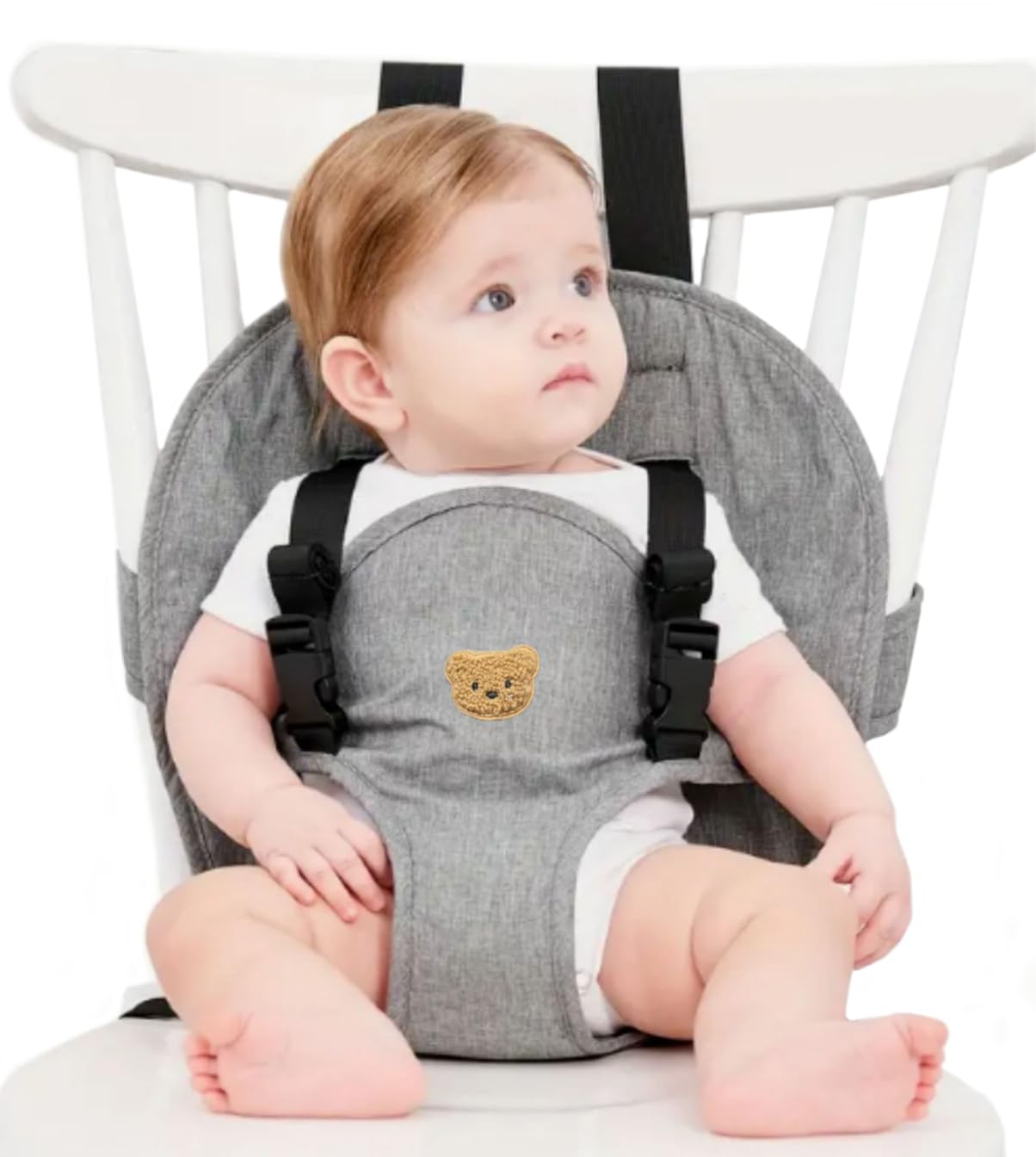 

Ремень для стула Ремень для стула для еды Ремень для детского стула Ремень безопасности для стула Помощь при сидении Предотвращение падений Портативность Поддерживающий ремень Легкий темно-серого